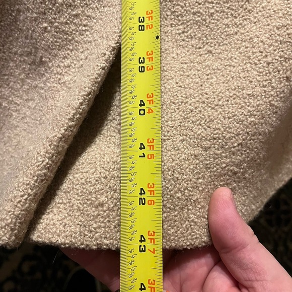 Vintage 50s 60s ROTHMOOR Wool Bouclé Coat with Mink Fur Collar | Pristine - Picture 13 of 14